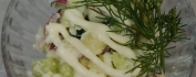 Салат "Утренний" с огурцами, редисом, яйцом и зеленью