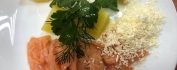 Филе семги слабосоленой с картошечкой и укропом