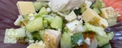Салат "Жара" с мясом, огурцом, пекинкой, сыром