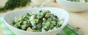 Салат "Фреш" огурцом,  яйцом и зеленым луком