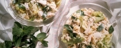 Салат Коктейль с куриной грудкой и омлетом