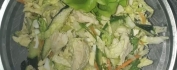 Салат Коктейль, c куриной грудкой, овощами и омлетом