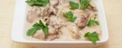 Печень куриная в  соусе