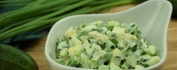 Салат из огурцов,  яиц и  пекинской капусты