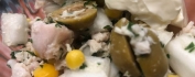 Салат "Лилия" с  копченой курицей