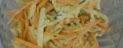 Салат "Лёгкость" из моркови, яблок, зеленой редьки