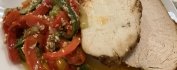 Буженина из индейки с овощами