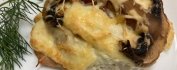Индейка отбивная под шубой с кабачком и сыром