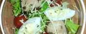 Салат "Царский" с ростбифом, помидорками черри и салатом
